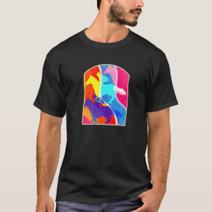 Bunter Reitsport Pferd Reitpferde Fan T-Shirt