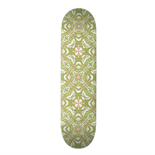 Bunter Retro Musterhintergrund 2 Skateboard