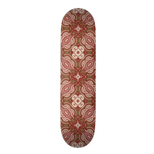 Bunter Retro Musterhintergrund 4 Skateboard
