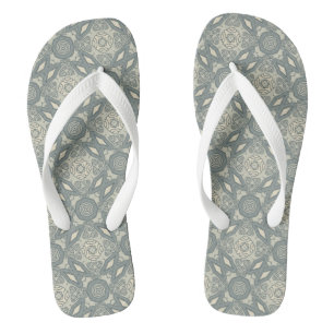 Bunter Retro Musterhintergrund 5 Flip Flops