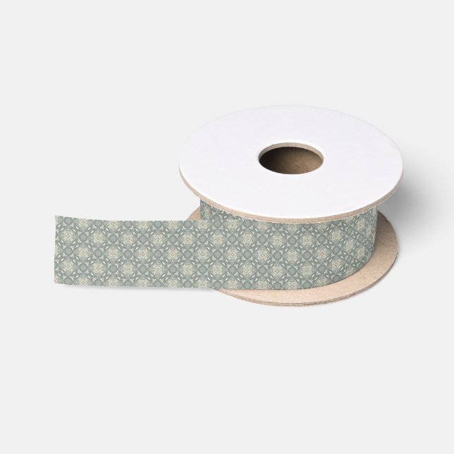 Bunter Retro Musterhintergrund 5 Satinband (Spule)