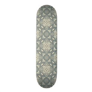 Bunter Retro Musterhintergrund 5 Skateboard