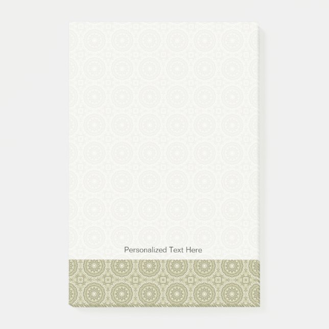 Bunter Retro Musterhintergrund 6 Post-it Klebezettel (Vorderseite)