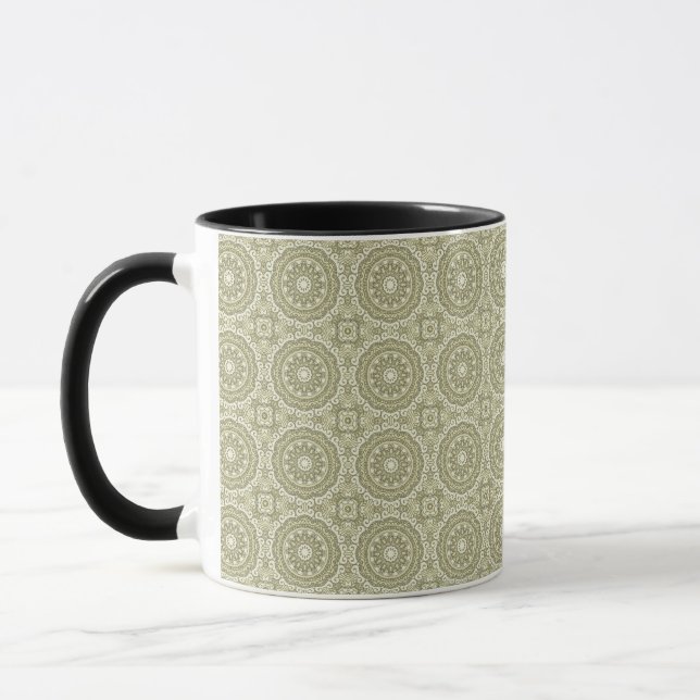 Bunter Retro Musterhintergrund 6 Tasse (Links)