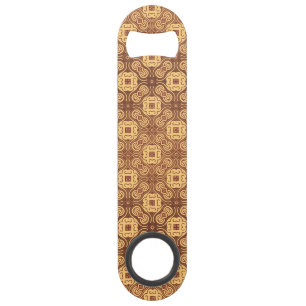 Bunter Retro Musterhintergrund Speedflaschenöffner