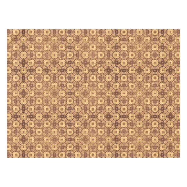 Bunter Retro Musterhintergrund Tischdecke (Vorderseite (Horizontal))