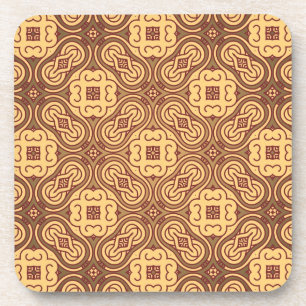 Bunter Retro Musterhintergrund Untersetzer