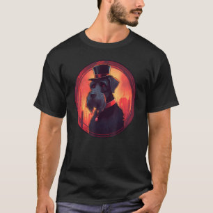 Bunter Riesenschnauzer-Hund Papa Mama Bester Hund T-Shirt