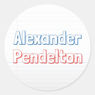 Bunter Runder Aufkleber