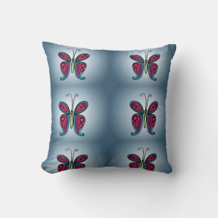 Bunter Schmetterling Kissen