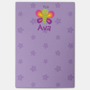 Bunter Schmetterlings-personalisierte Post-it Klebezettel