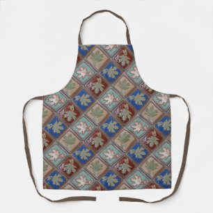 Bunter Schürzen Druck mit Ahornblättern
