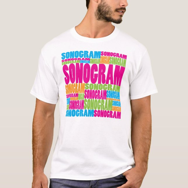 Bunter Sonogram T-Shirt (Vorderseite)