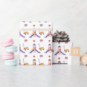 Bunter Spielplatz Geschenkpapier