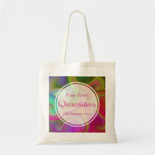 Bunter Strudel-Entwurf Quinceanera. Tragetasche