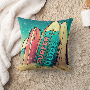 Bunter Surfer-Typ-Kissen Kissen