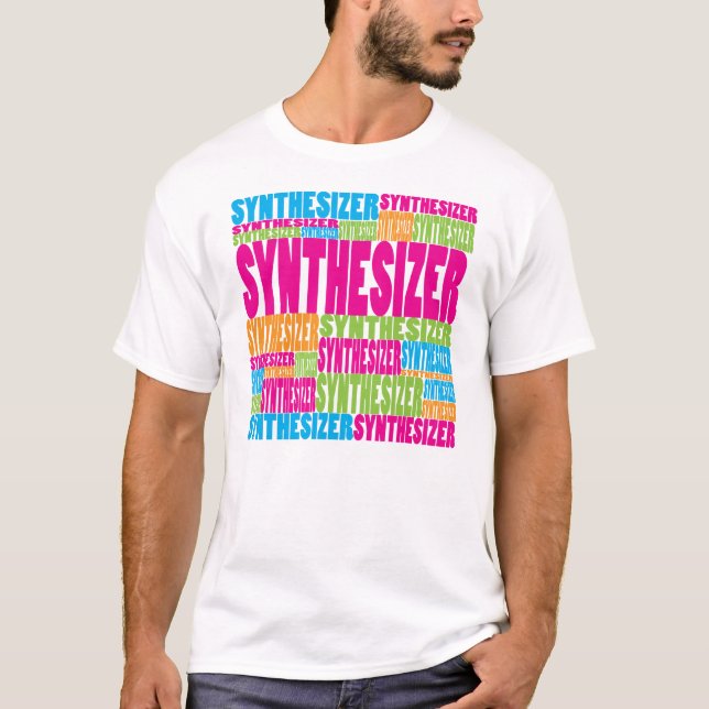 Bunter synthesizer T-Shirt (Vorderseite)