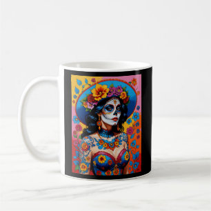Bunter Tag des Toten Schönheitsgrades T-Shirt Kaffeetasse