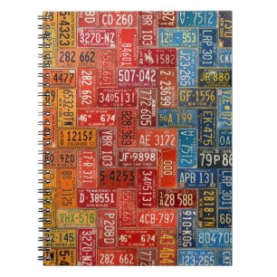 Bunter Teller von allen 50 Staaten Notizblock