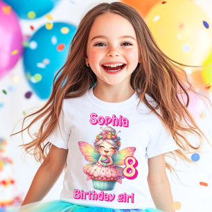 Bunter Törtchen Fee Schmetterling Geburtstag T-Shirt