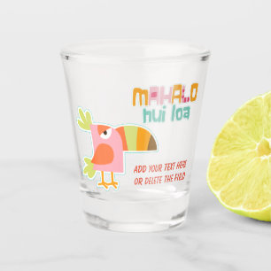 Bunter Toucan Vogel Mahalo Schnapsglas