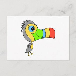 Bunter Toucan Vogel RSVP Karte