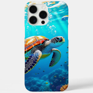 Bunter Unterwasser-Szene-Geburtstag mit Meeresschi iPhone 16 Pro Max Hülle