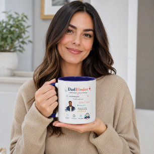 Bunter Vater Finder Vater Schätzungs Profil Tasse