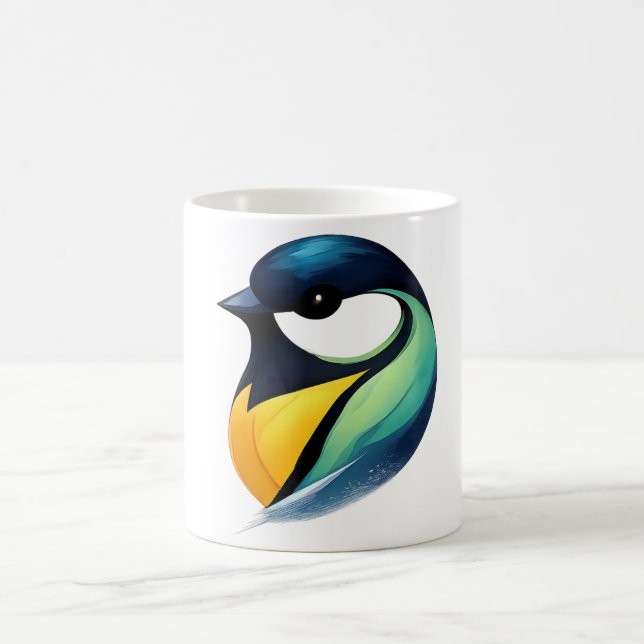 Bunter Vogelbecher Kaffeetasse (Mittel)