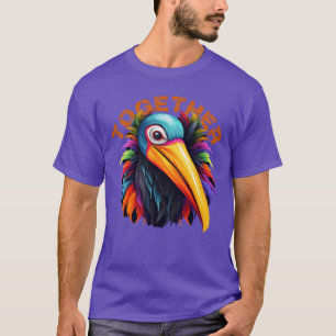 Bunter Vogelliebhaber Kunst Lebendige Vogel Inspir T-Shirt