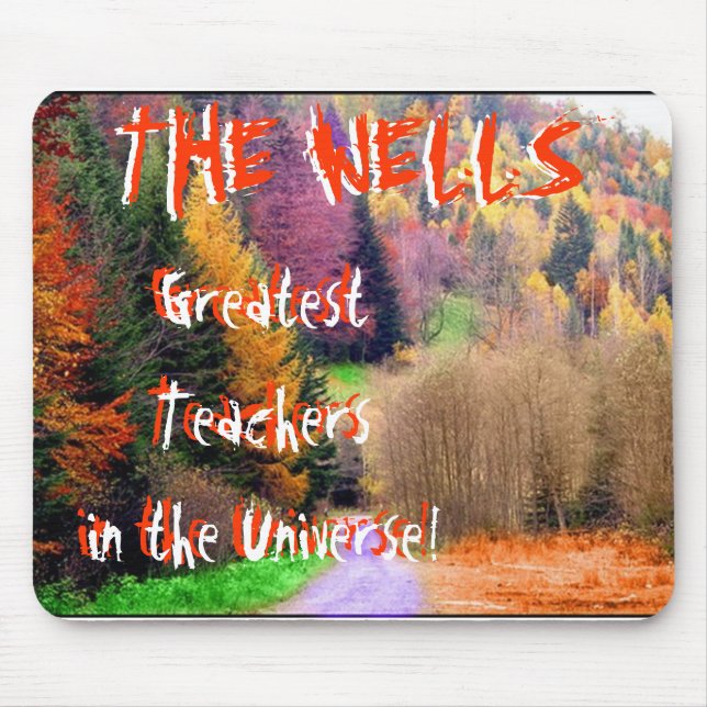 Bunter Wald, beststes Teachersin das Univer… Mousepad (Vorne)