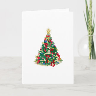 Bunter Weihnachtsbaum: Vektorkunst: Feiertagskarte
