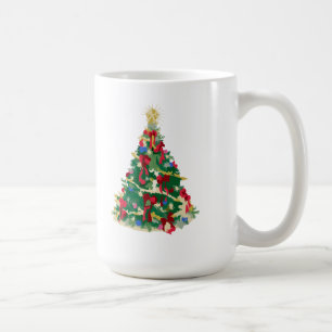 Bunter Weihnachtsbaum: Vektorkunst: Tasse