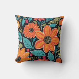 bunter weißer Bohblütenblüte Kissen