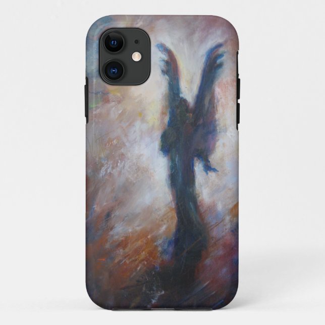 Bunter Wind-Engel iPhone Kasten Case-Mate iPhone Hülle (Rückseite)