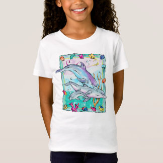 Bunter, wunderlicher Delphin-T - Shirt