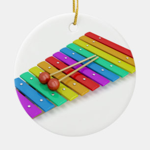 Bunter Xylophone Keramik Ornament