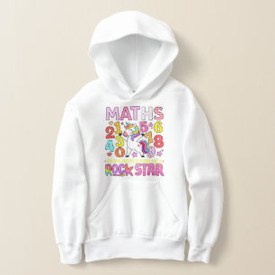 Bunter Zahlen Hoodie für Mathe Rockstars