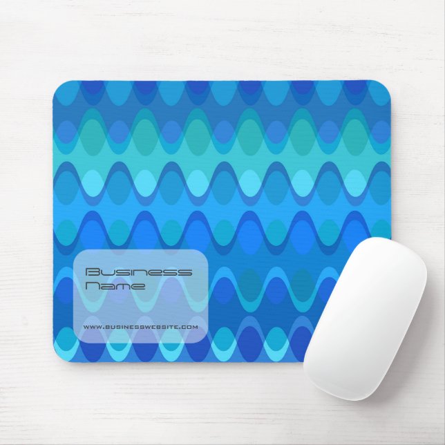 Bunter Zickzack bewegt modernes abstraktes Muster Mousepad (Mit Mouse)
