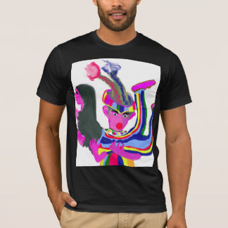 Bunter Zirkusclown und schöne Darstellerin T-Shirt