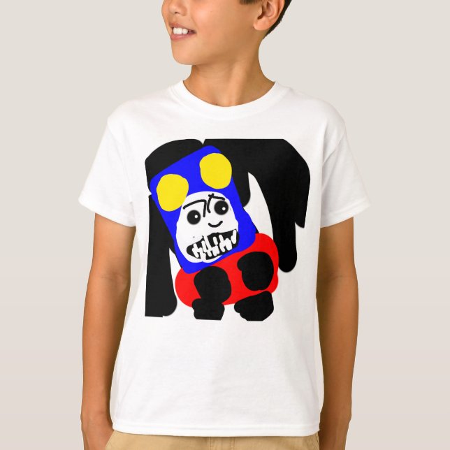 buntes Abstract T-Shirt (Vorderseite)