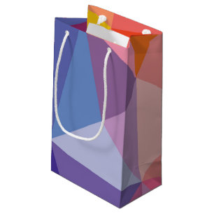 Buntes abstraktes Dreieck-Muster Kleine Geschenktüte