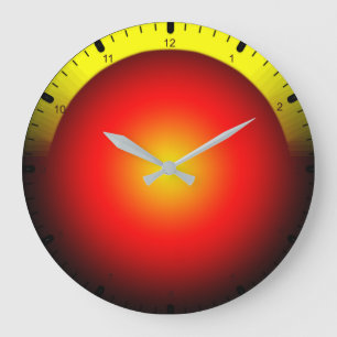 Buntes abstraktes große wanduhr