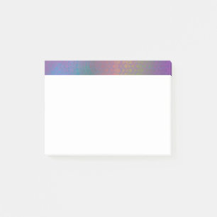 Buntes abstraktes mit Mustern u. Grungy Post-it Klebezettel