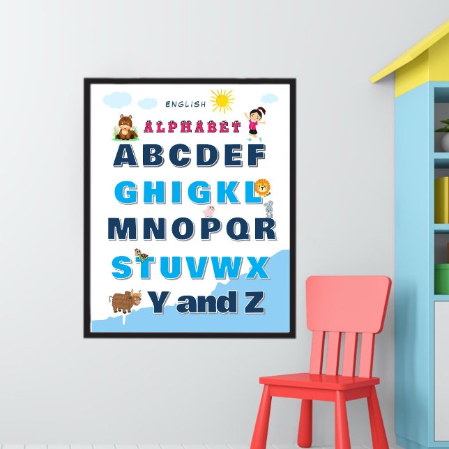 Buntes Alphabet-Lernposter  Poster (Von Creator hochgeladen)