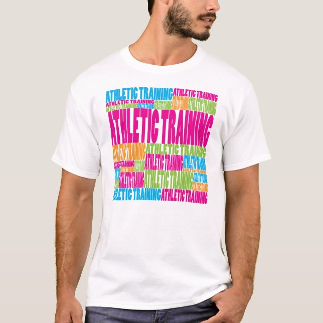 Buntes athletisches Training T-Shirt (Vorderseite)