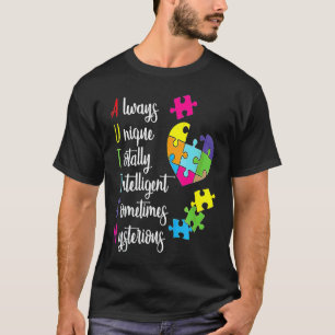 Buntes Autismus-Bewusstsein für ASD-Eltern T-Shirt