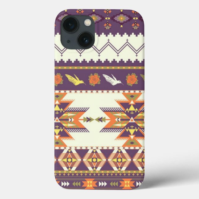 Buntes aztekisches Muster Case-Mate iPhone Hülle (Rückseite)