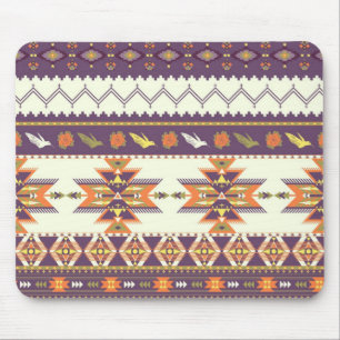 Buntes aztekisches Muster Mousepad