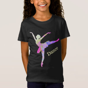 Buntes Ballerina-Tanz-T-Shirt T-Shirt